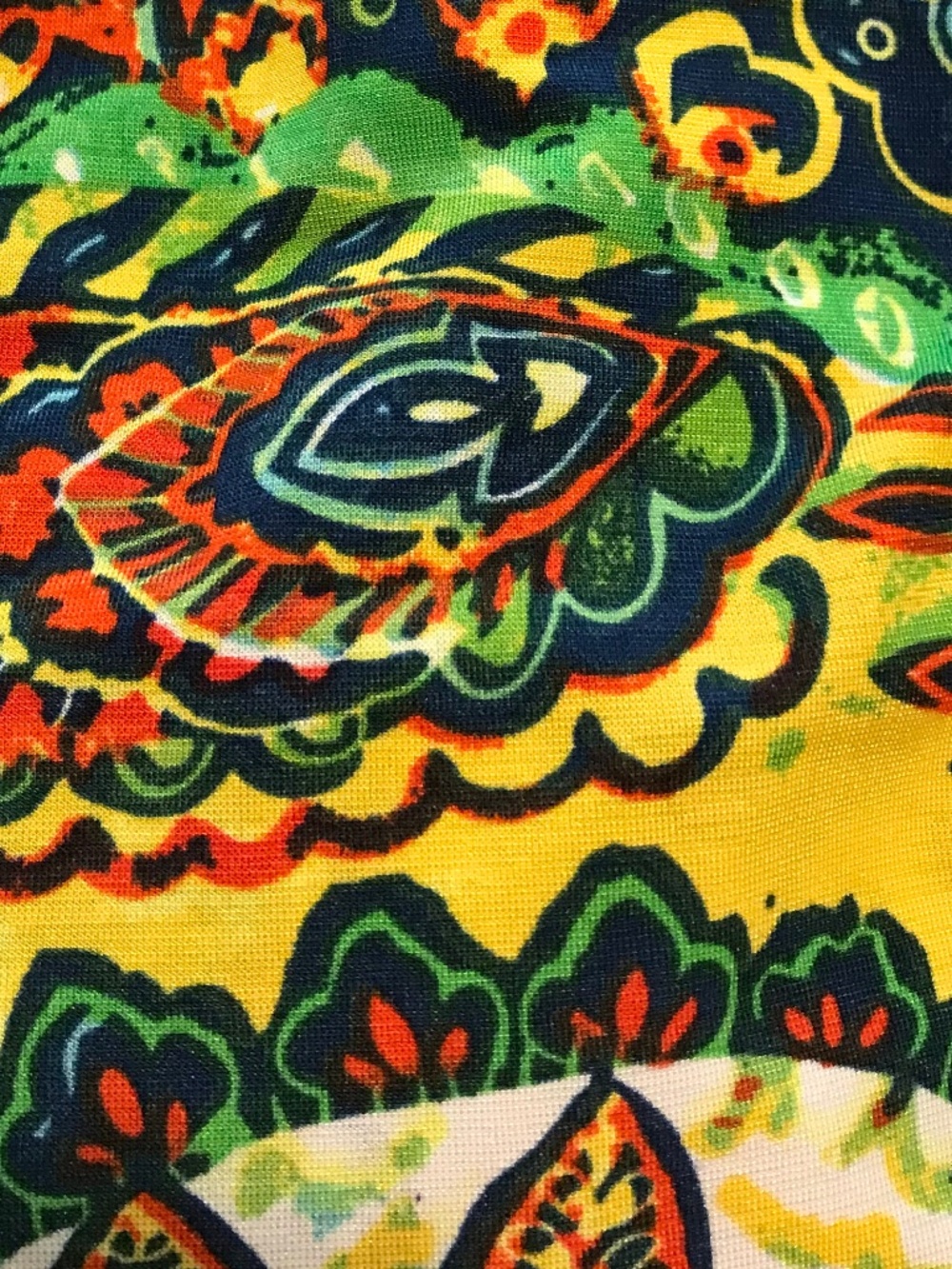 WinWin very colorful floral / paisley tie (bell) sleeve tunic (S-M) - Picture 16 of 16